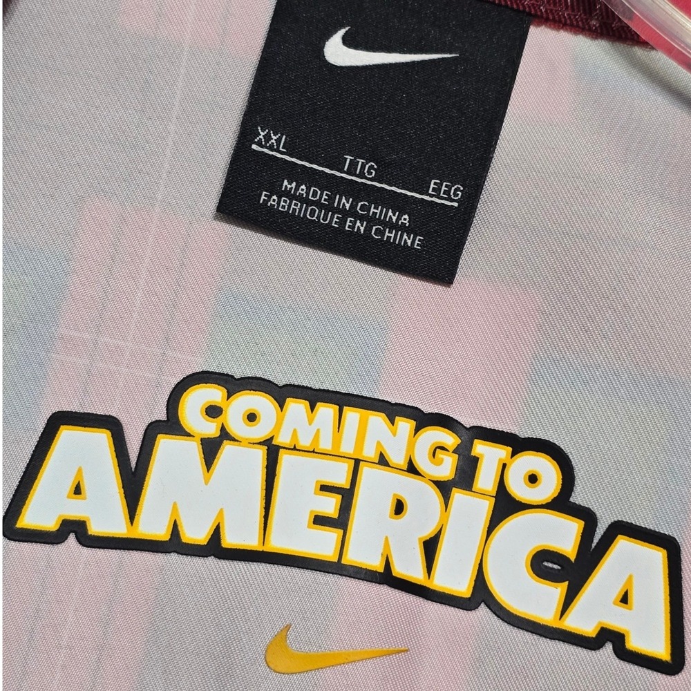 Nike Giannis Coming to America Track Jacket Red Plaid Prince Akeem 2XL - Picture 12 of 13